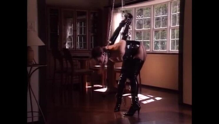 Attractive oriental girl in a kinky fetish XXX video