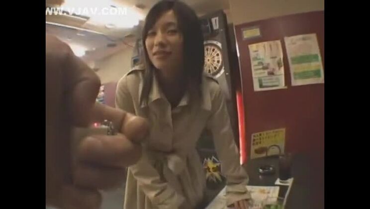 Delightful flat chested Japanese Kaho Kasumi in public place