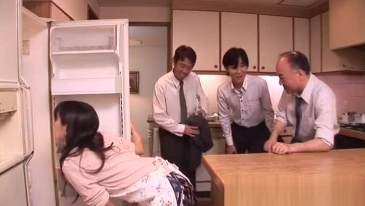 Admirable Japanese lady taking part in amazing sex party