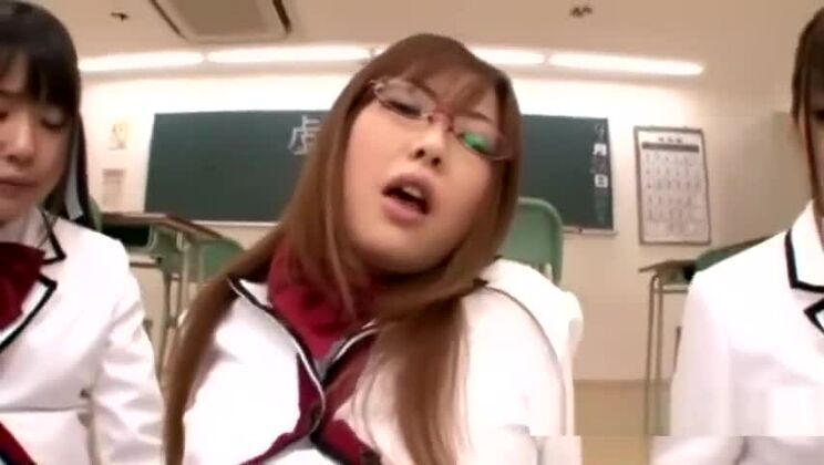 Racy asian harlot is fingering her tight cunt