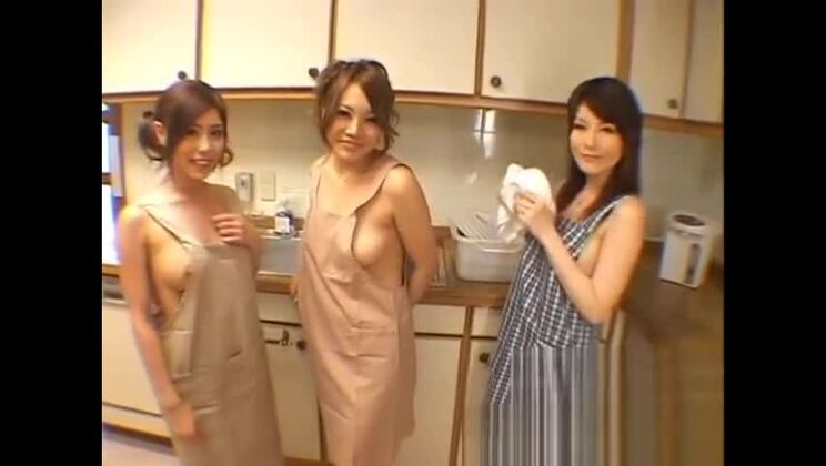 Supreme buxomy Japanese whore at a hot group sex party