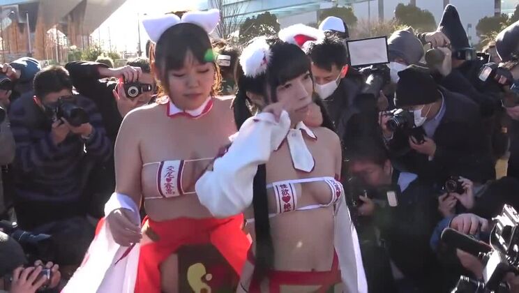 Ambrosial breasty Japanese hussy having a fetish fun