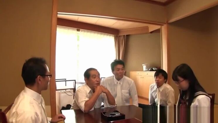 Winsome breasty oriental bitch pleased to have some facial sperm shot