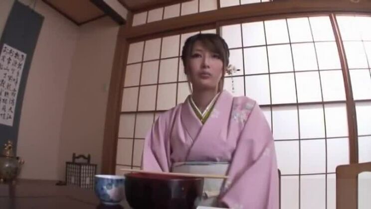 Winsome Japanese whore fucked hard
