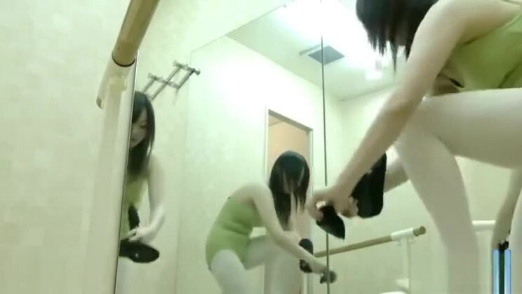 Unbelievable oriental girl in public place