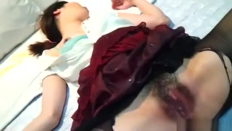 Pleasing buxomy oriental huzzy in fetish porn video