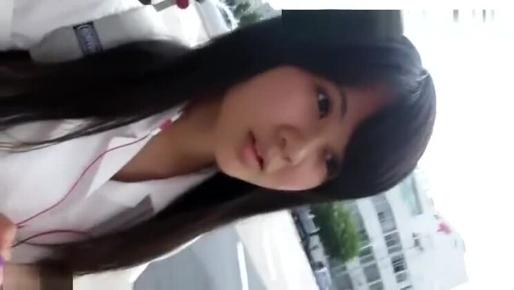 Adorable Japanese tart in public