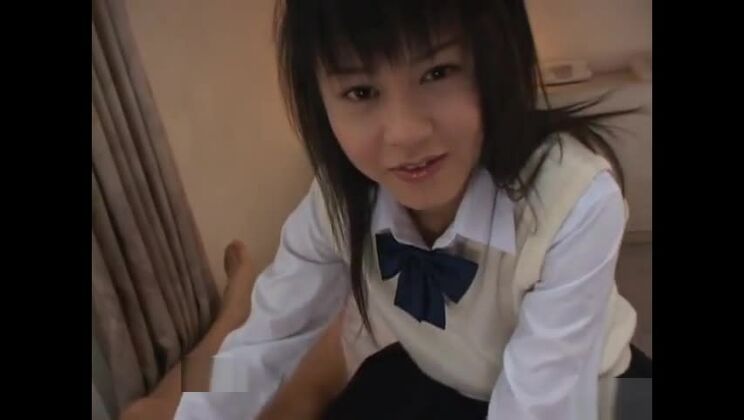 Classy Japanese Konomi Futaba in handjob porn video