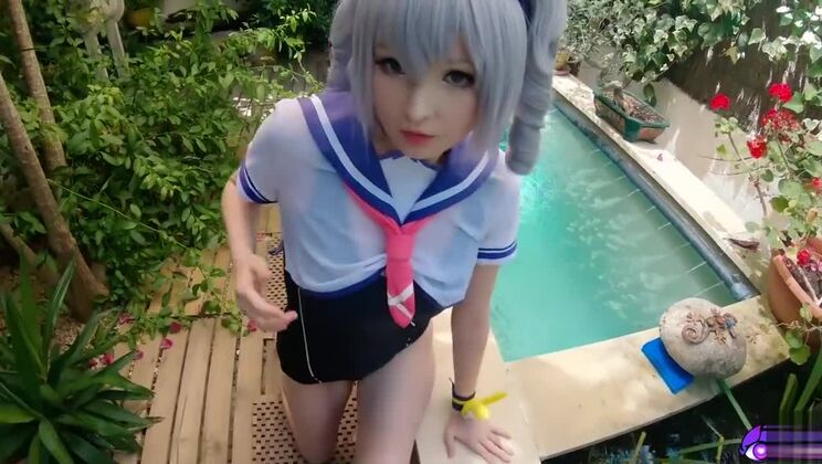 Adorable Japanese slut acting in hot cosplay XXX video